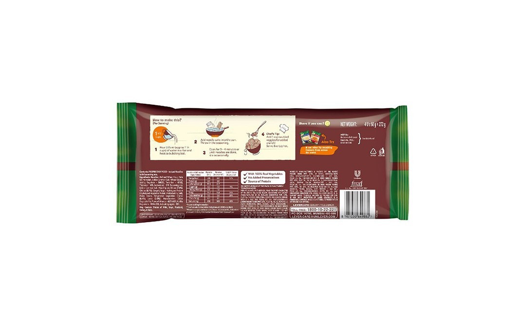 Knorr Chinese Noodles Hot and Hot & Spicy 4   Pack  68 grams